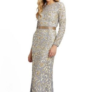 Mac Duggal Long Sleeve Evening Gown